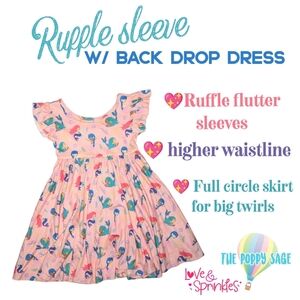 2t Pink Mermaid Kids Dress